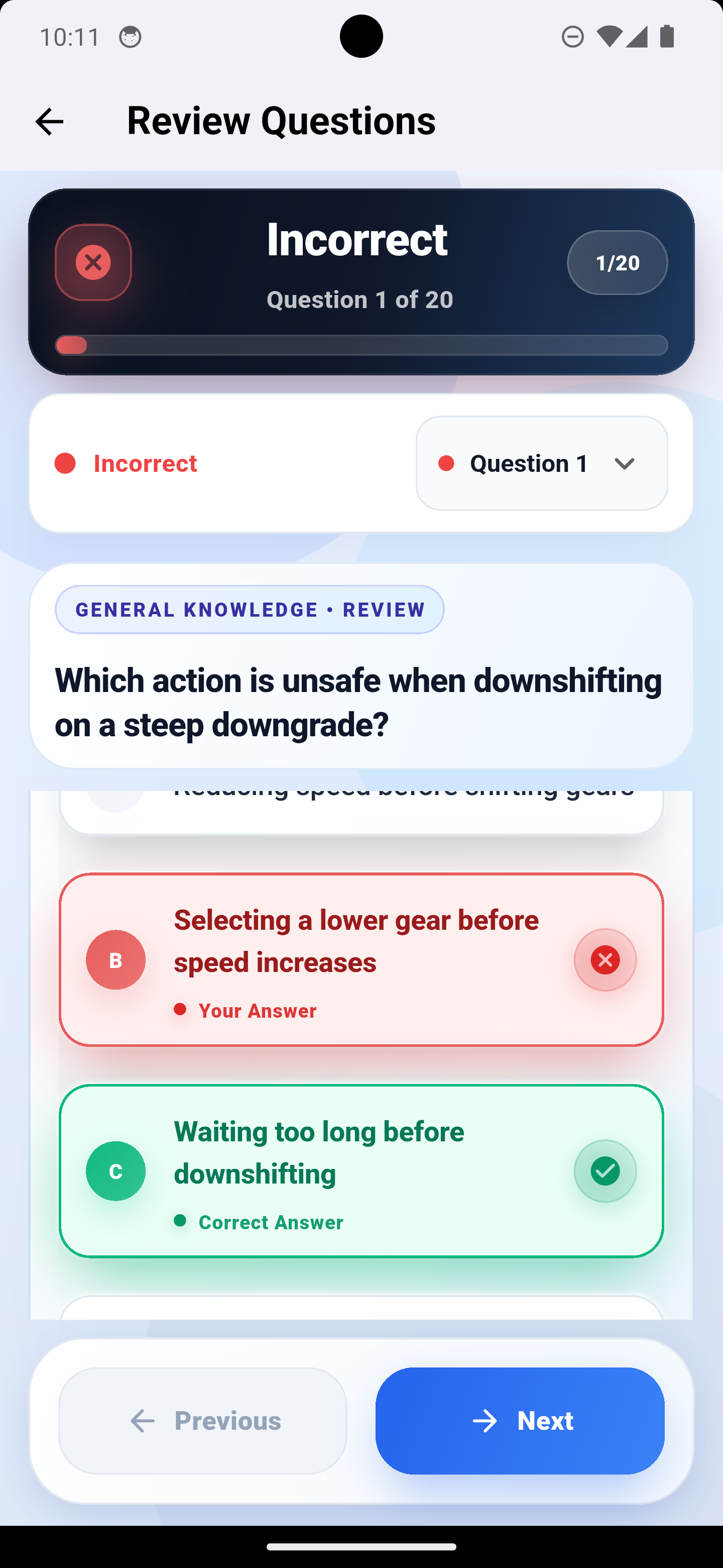 Review answers