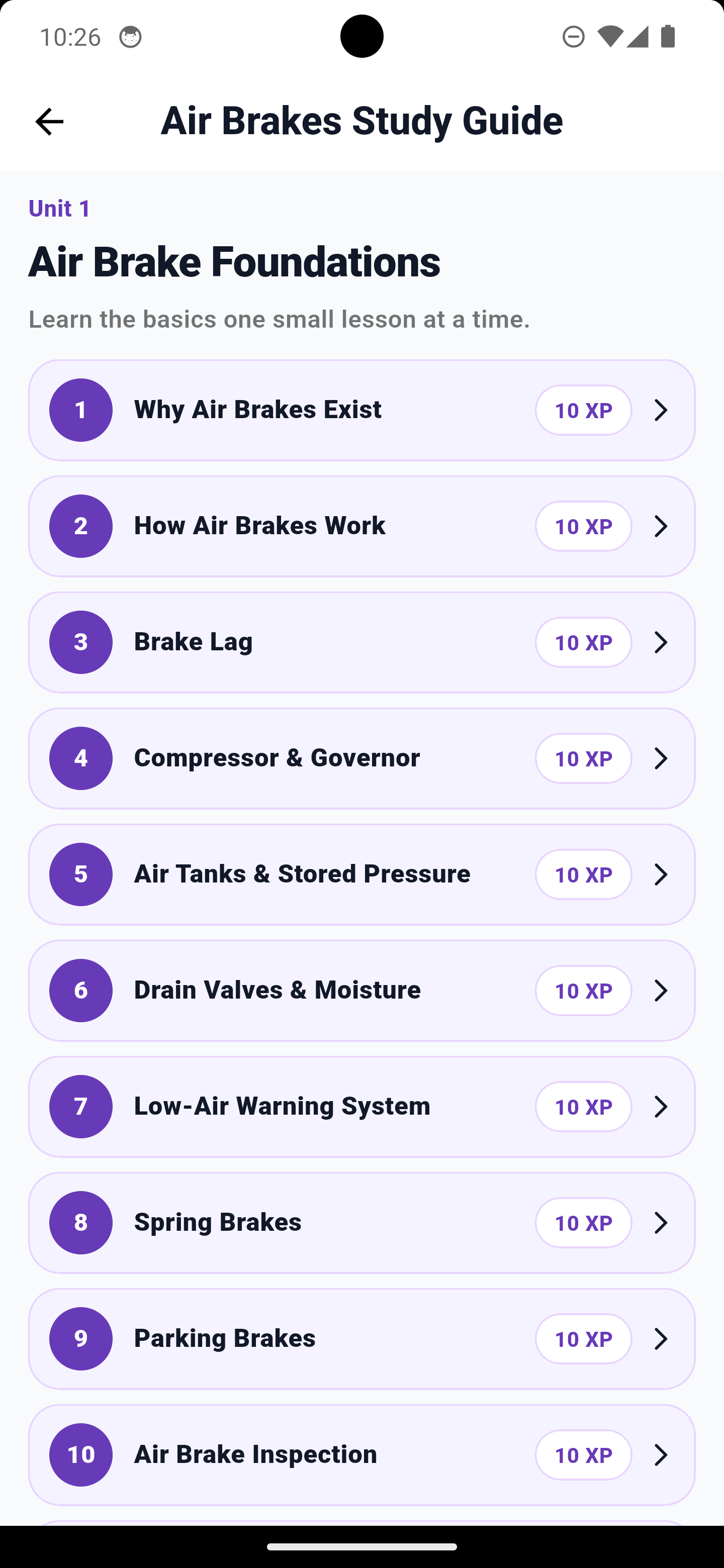 Air Brakes lessons